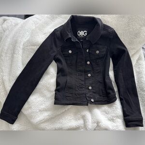 GBG Los Angeles Black Fitted Denim Jacket